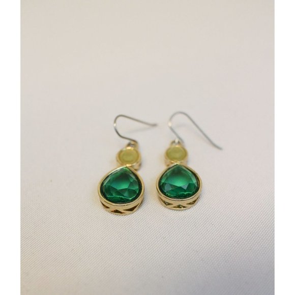 Vintage Silver Tone Drop Earrings - Picture 2 of 5